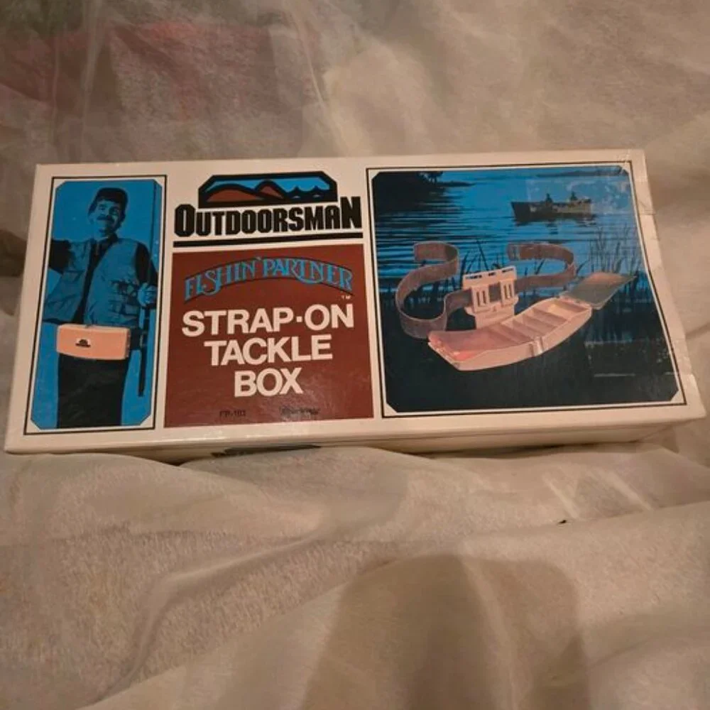 VTG Outdoorsman Fishing Partner Strap-On Tackle Box Waist Belt Fishing Tan - Picture 8 of 9